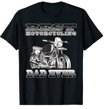 Bikergod Motorcycle Best Motorcycling Dad Ever T-shirt Design 2D Full Printed Sizes S - 5XL - NAAM78