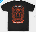 Bikergod Motorcycles Born To Ride Ride To Live T-shirt Design 2D Back Print Full Printed Sizes S - 5XL - NAAL297