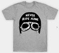 Bikergod Motorcycles Never Ride Alone T-shirt Design 2D Full Printed Sizes S - 5XL - NABA173