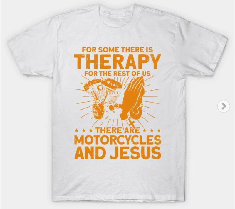 Bikergod Motorcycles And Jesus Faith T-shirt Design 2D Full Printed Sizes S - 5XL - NABA161