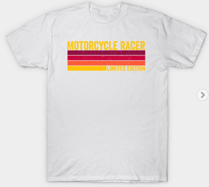 Bikergod Motorcycles Racer Retro T-shirt Design 2D Full Printed Sizes S - 5XL - NABA183