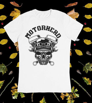 Bikergod Motorcycle Motorhead Biker Skull T-shirt Design 2D Full Printed Sizes S - 5XL - NAAH102