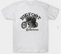 Bikergod Motorcycles bigfoot Believe T-shirt Design 2D Full Printed Sizes S - 5XL - NABA209