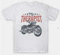 Bikergod Motorcycles My Therapist T-shirt Design 2D Full Printed Sizes S - 5XL - NABA163