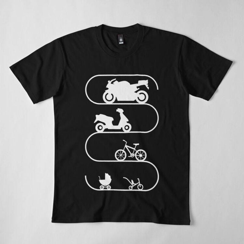 Bikergod Motorcycles Motorcyclist Evolution  T-shirt Design 2D Full Printed Sizes S - 5XL - NADA174