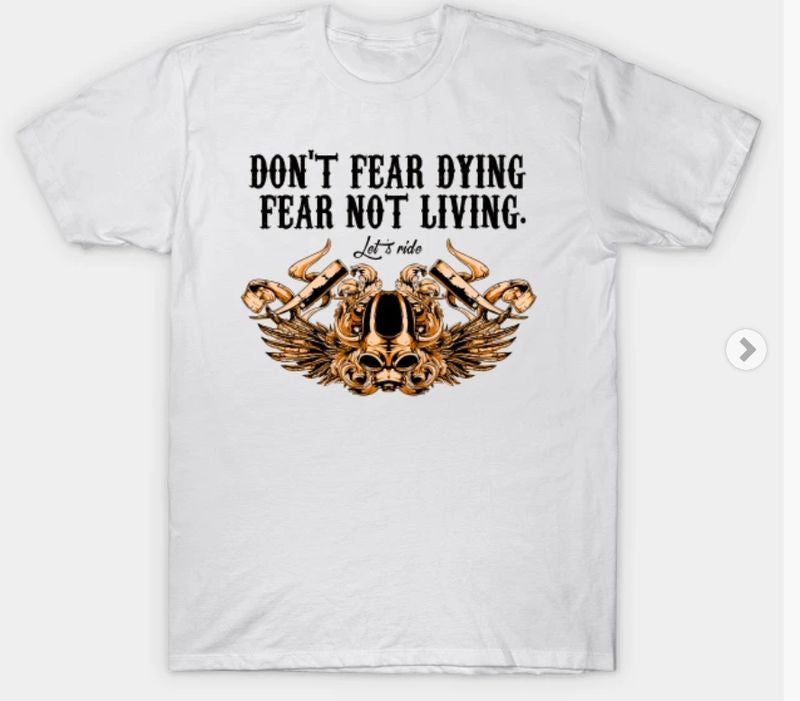 Bikergod Motorcycles Let's ride motorcycle T-shirt Design 2D Full Printed Sizes S - 5XL - NAAL286