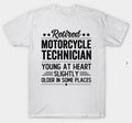 Bikergod Motorcycles Retired Motorcycle Technician T-shirt Design 2D Full Printed Sizes S - 5XL - NABA218