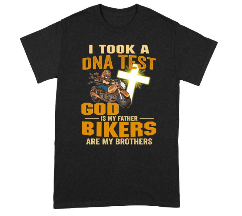 Bikergod Motorcycle God Is Father Bikers Are Brother T-shirt Design 2D Full Printed Sizes S - 5XL - NAAM91