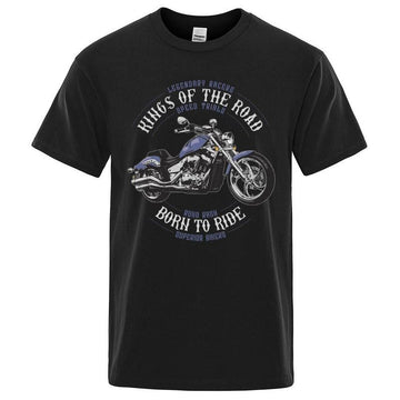 Bikergod Motorcycles King Of The Roads T-shirt Design 2D Full Printed Sizes S - 5XL - NADA191