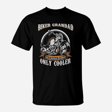 Bikergod Motorcycle Biker Grandad T-shirt Design 2D Full Printed Sizes S - 5XL - NAAL259
