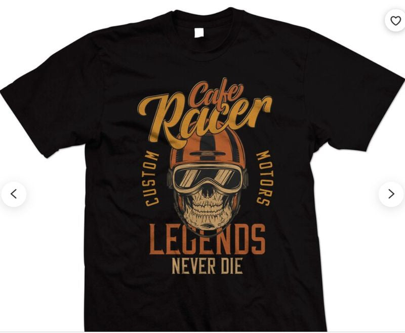 Bikergod Motorcycle Cafe Racer Custom Motorcycle T-shirt Design 2D Full Printed Sizes S - 5XL - NAAH18