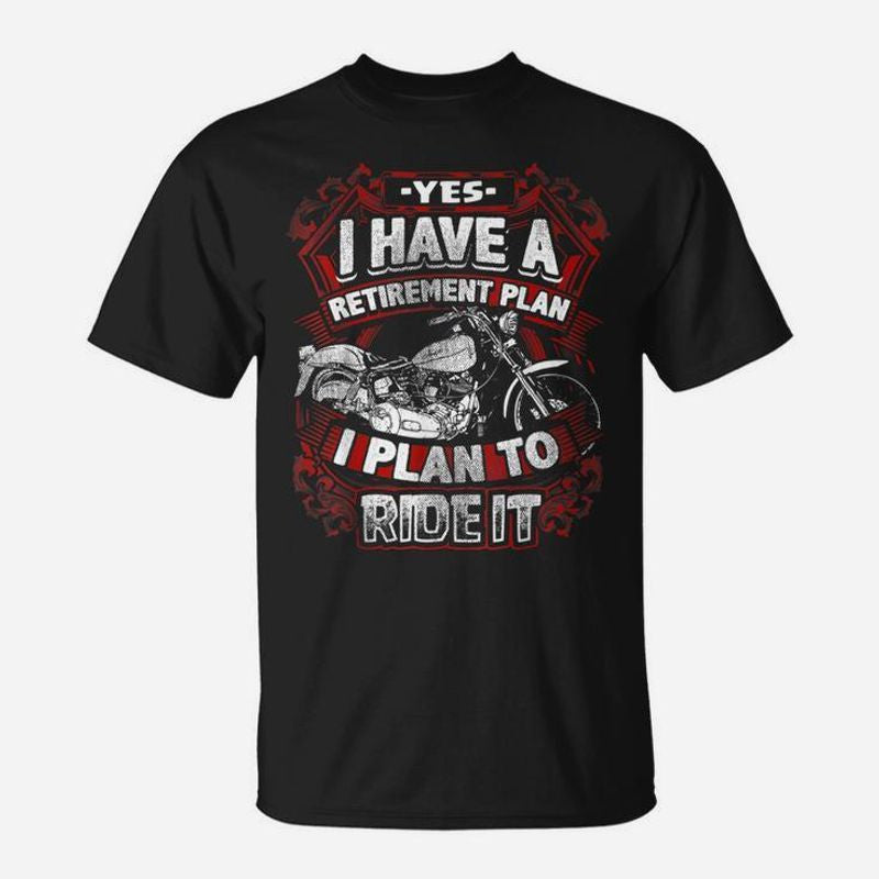 Bikergod Motorcycle Biker Retirement Vintage Motorcycle Plan To Ride It T-shirt Design 2D Full Printed Sizes S - 5XL - NAAL243