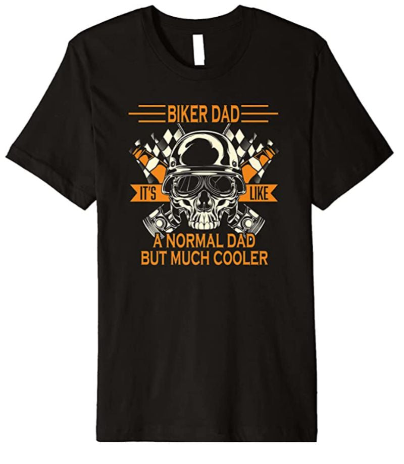 Bikergod Motorcycle Retro Biker Dad T-shirt Design 2D Full Printed Sizes S - 5XL - NAAM81
