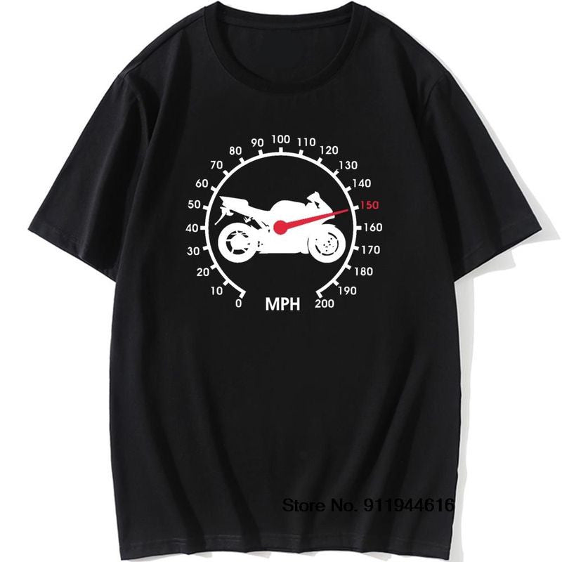 Bikergod Motorcycles Speedometer Biker T-shirt Design 2D Full Printed Sizes S - 5XL - NADA194