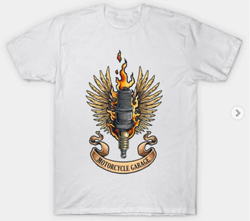 Bikergod Motorcycles Garage T-shirt Design 2D Full Printed Sizes S - 5XL - NAAL306