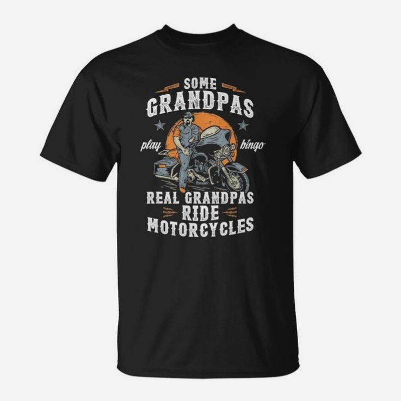Bikergod Motorcycle Real Grandpas Ride Motorcycles T-shirt Design 2D Full Printed Sizes S - 5XL - NAAL253