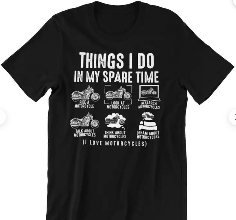 Bikergod Motorcycle I Love Motorcycles  T-shirt Design 2D Full Printed Sizes S - 5XL - NAAH08