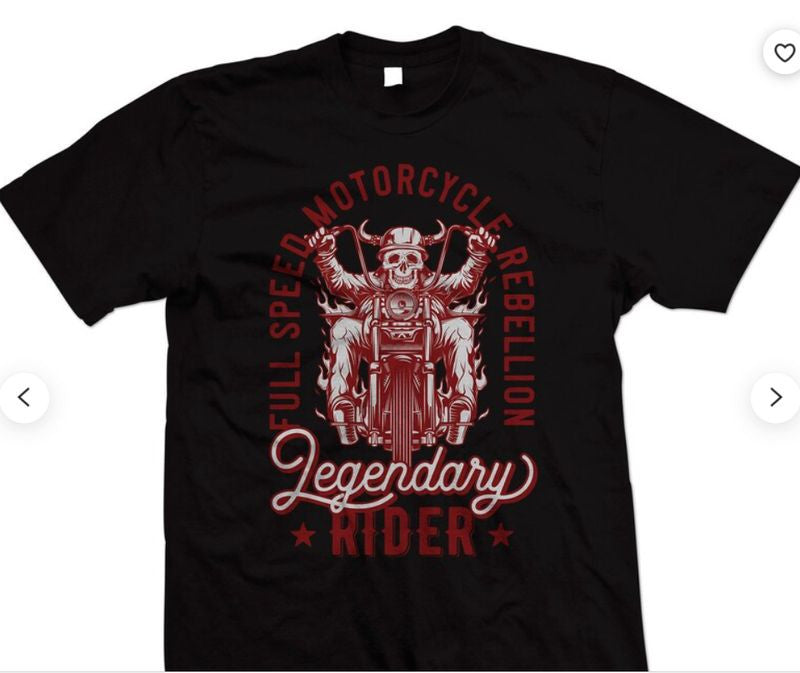 Bikergod Motorcycle Legendary Biker T-shirt Design 2D Full Printed Sizes S - 5XL - NAAH17