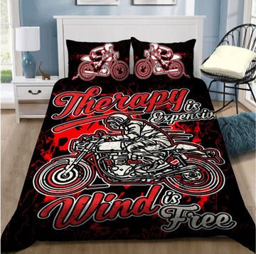 Bikergod Motorcycle Wind Is Free Bedding Set Cover Design 3D - NAAH35