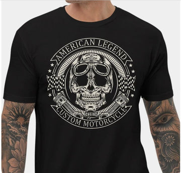 Bikergod Motorcycles American Legend T-shirt Design 2D Full Printed Sizes S - 5XL - NAU9548