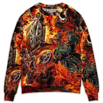 Bikergod Motorcycle Sweatshirt Design 3D Full Printed Sizes S - 5XL - MT151165