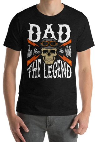 Bikergod Motorcycles Dad The Man The Myth The Legend T-shirt Design 2D Full Printed Sizes S - 5XL - NAAB371