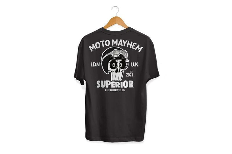 Bikergod Motorcycle Motomayhem Superior Motorcycles T-shirt Design 2D Full Printed Sizes S - 5XL - NAS7915