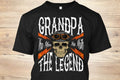 Bikergod Motorcycle Grandpa The Man The Myth The Legend T-shirt Design 2D Full Printed Sizes S - 5XL - NAS7934