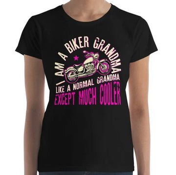 Bikergod Motorcycles I Am A Biker Grandma T-shirt Design 2D Full Printed Sizes S - 5XL - NAAB383