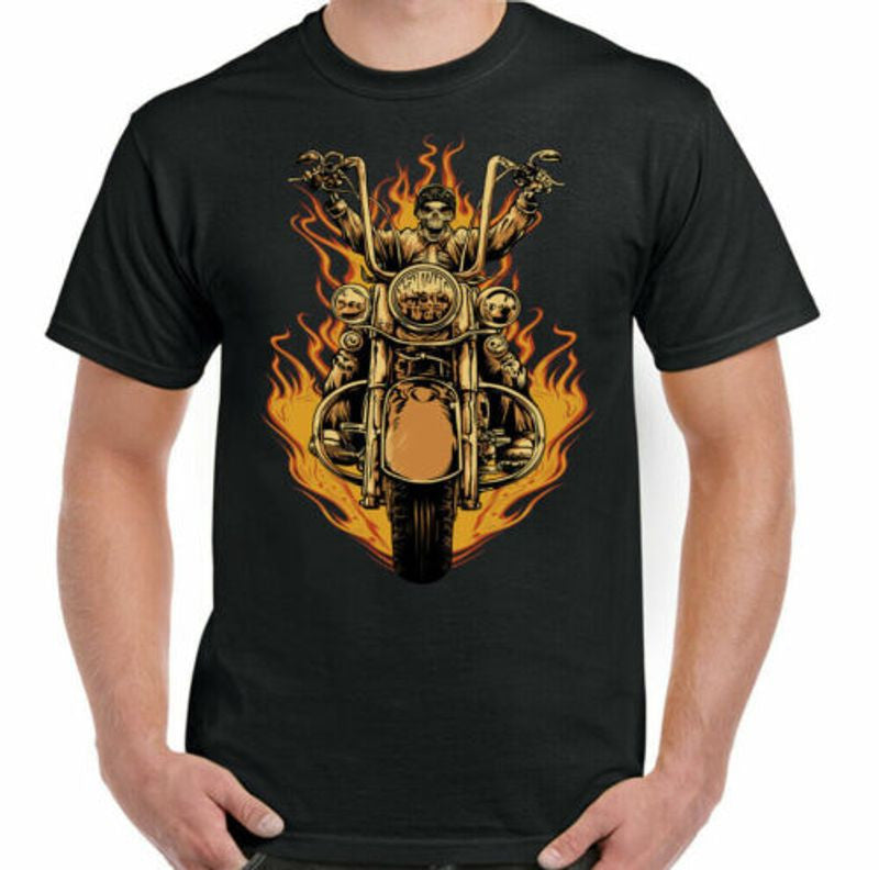 Bikergod Motorcycles Biker T-shirt Design 2D Full Printed Sizes S - 5XL - NAQ5222