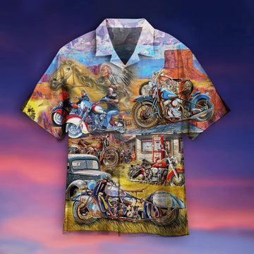 Bikergod Motorcycle Hawaii Shirt Design 3D Full Printed Sizes S - 5XL MT151218