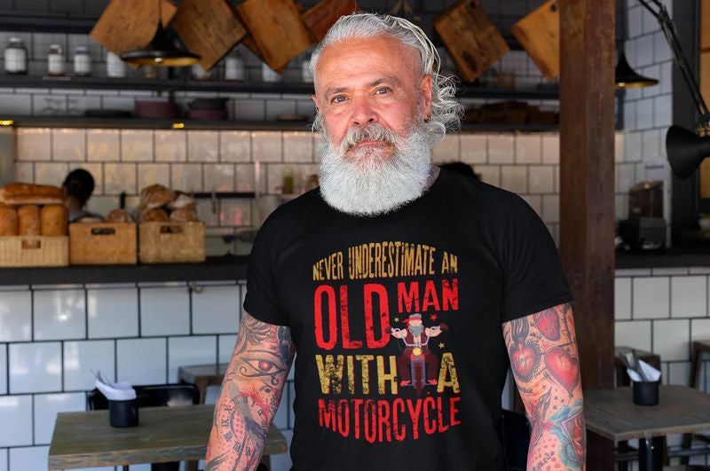 Bikergod Motorcycle T-shirt Design 2D Full Printed Sizes S - 5XL - GHJ444905
