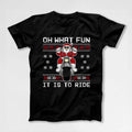 Bikergod Motorcycle Oh What Fun It Is To Ride T-shirt Design 2D Full Printed Sizes S - 5XL - NAS791