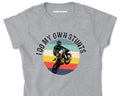 Bikergod Motorcycle I DO My Own Stunts T-shirt Design 2D Full Printed Sizes S - 5XL - NAS7922