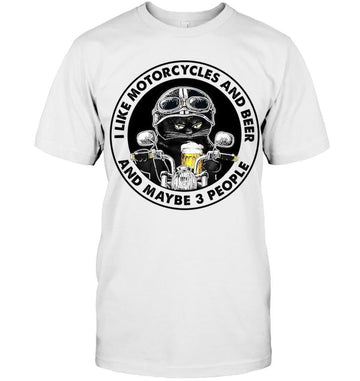 Bikergod Motorcycle I like motorcycles and beer T-shirt, Crew-neck Sweatshirt, Hoodie, Tank Top, V-neck T-shirt Design 2D Full Printed Sizes S - 5XL - NABD226