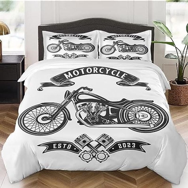 Bikergod Motorcycle Motocross Rider Bedding Set Cover Design 3D - NABB260