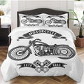 Bikergod Motorcycle Motocross Rider Bedding Set Cover Design 3D - NABB260