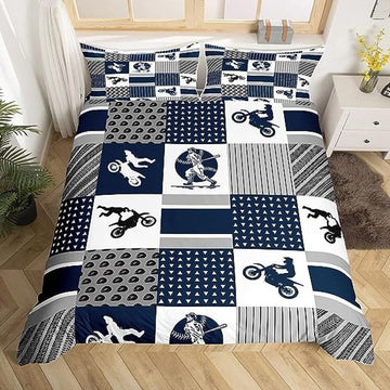 Bikergod Motorcycle Motocross Rider Dirt Bike Baseball player Bedding Set Cover Design 3D - NABB288