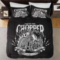 Bikergod Motorcycle Chopper Motorcycle Bedding Set Cover Design 3D - NABB250