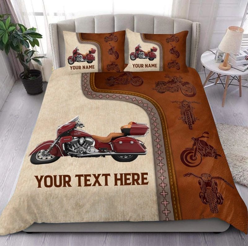 Bikergod Motorcycle Custom Name Bedding Set Cover Design 3D - NABJ135