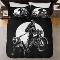 Bikergod Motorcycle Motocross Rider Dirt Bike Skeleton Biker Bedding Set Cover Design 3D - NABB279