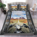 Bikergod Motorcycle Motocross Rider Bedding Set Cover Design 3D - NABB240