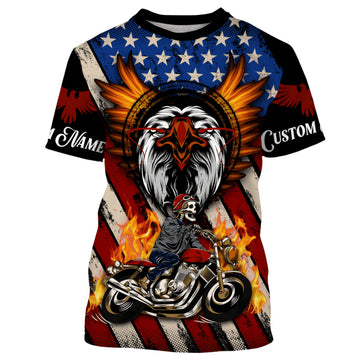 Bikergod Motorcycle Custom Name T-shirt Design 3D Full Printed Sizes S - 5XL - NMK17