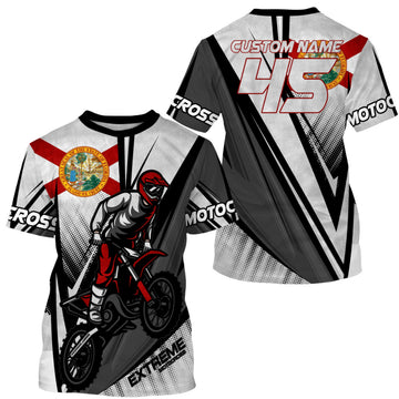 Bikergod Motorcycle Motocross Custom Name And Number T-shirt Design 3D Full Printed Sizes S - 5XL - NMK25