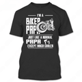 Bikergod Motorcycle I'm A Biker Papa T-shirt, Crew-neck Sweatshirt, Hoodie, Tank Top, V-neck T-shirt Design 2D Full Printed Sizes S - 5XL - NAJA401