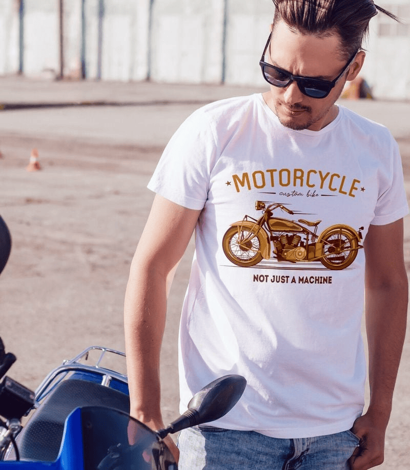 Bikergod Motorcycle Motocross Not Just A Machine T-shirt, Crew-neck Sweatshirt, Hoodie, Tank Top, V-neck T-shirt Design 2D Full Printed Sizes S - 5XL - NAMA314