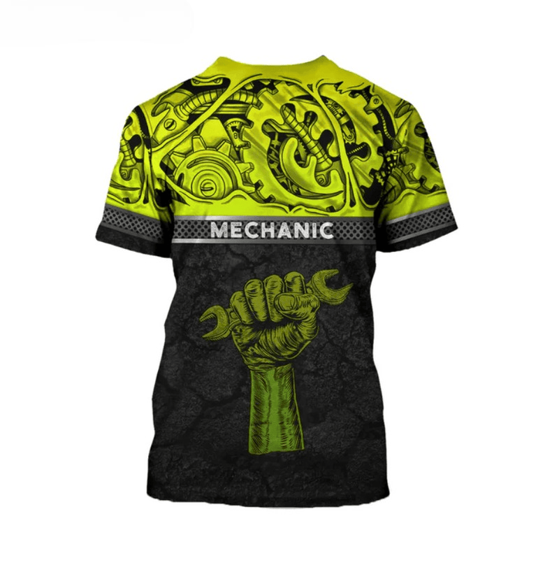 Bikergod Motorcycle Mechanic Custom Name T-shirt Design 3D Full Printed Sizes S - 5XL - NMK308