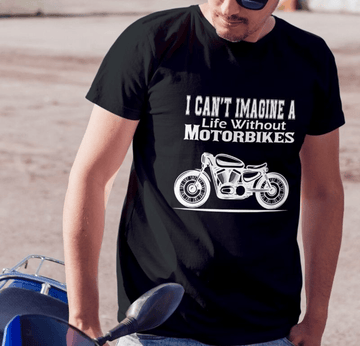 Bikergod Motorcycle I Can't Imagine A life Without Motorcycle T-shirt, Crew-neck Sweatshirt, Hoodie, Tank Top, V-neck T-shirt Design 2D Full Printed Sizes S - 5XL - NAMA315