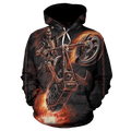 Bikergod Motorcycle Skull Hoodie Design 3D Full Printed Sizes S - 5XL - NAAM69
