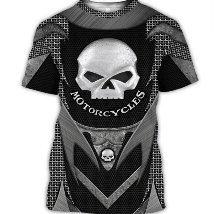 Bikergod Motorcycle Skull Biker T-shirt Design 3D Full Printed Sizes S - 5XL - NALA350A
